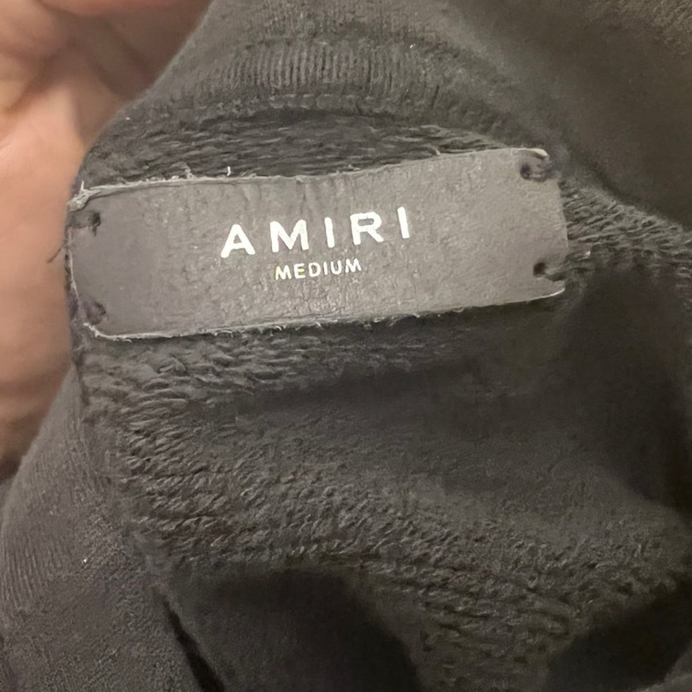 AMIRI Hoodie with leather letters - Picture 5 of 9